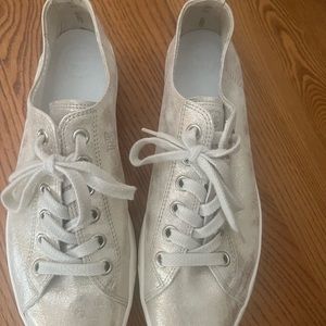 Paul Green metallic sneakers Great condition only worn twice .